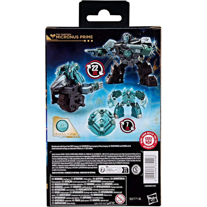NOVEMBRE 2025 : Transformers : Age of the Primes - Figurine Classe Deluxe The Thirteen Micronus Prime