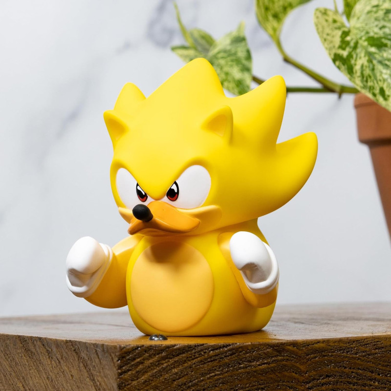 Figurine TUBBZ Super Sonic dans boîte vitrine Sonic the Hedgehog