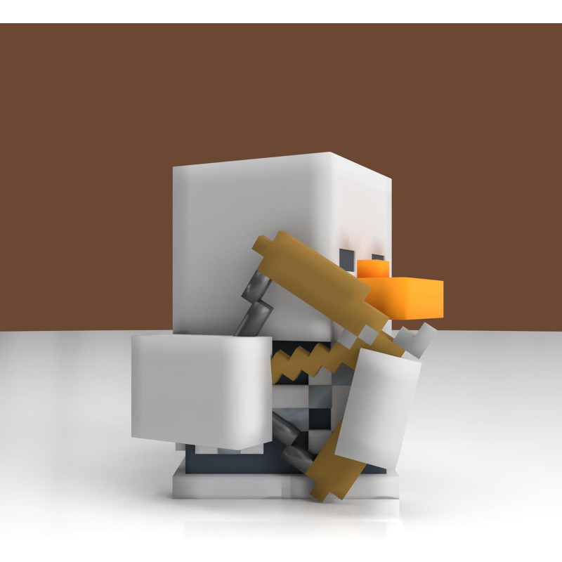 Canard cosplay Skeleton Minecraft en boîte baignoire