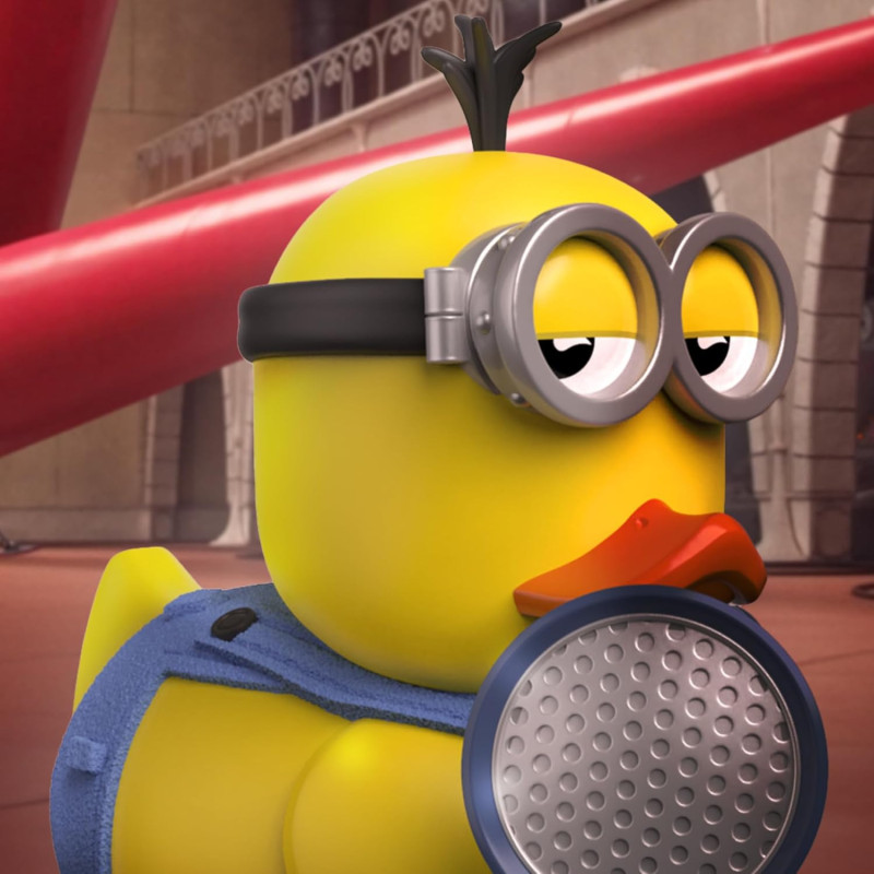 Canard cosplay Kevin avec pistolet à pet TUBBZ 9 cm