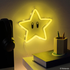 Super Mario - Lampe murale néon Étoile