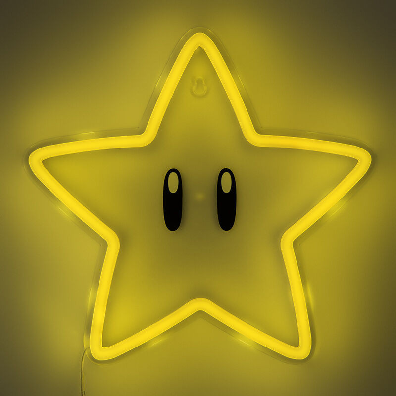 Super Mario - Lampe murale néon Étoile