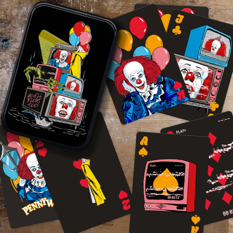 IT (1990) - Jeu de cartes en boîte métallique Pennywise