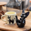 Kiki la Petite Sorcière - Mini statue soliflore Jiji dans sa tasse