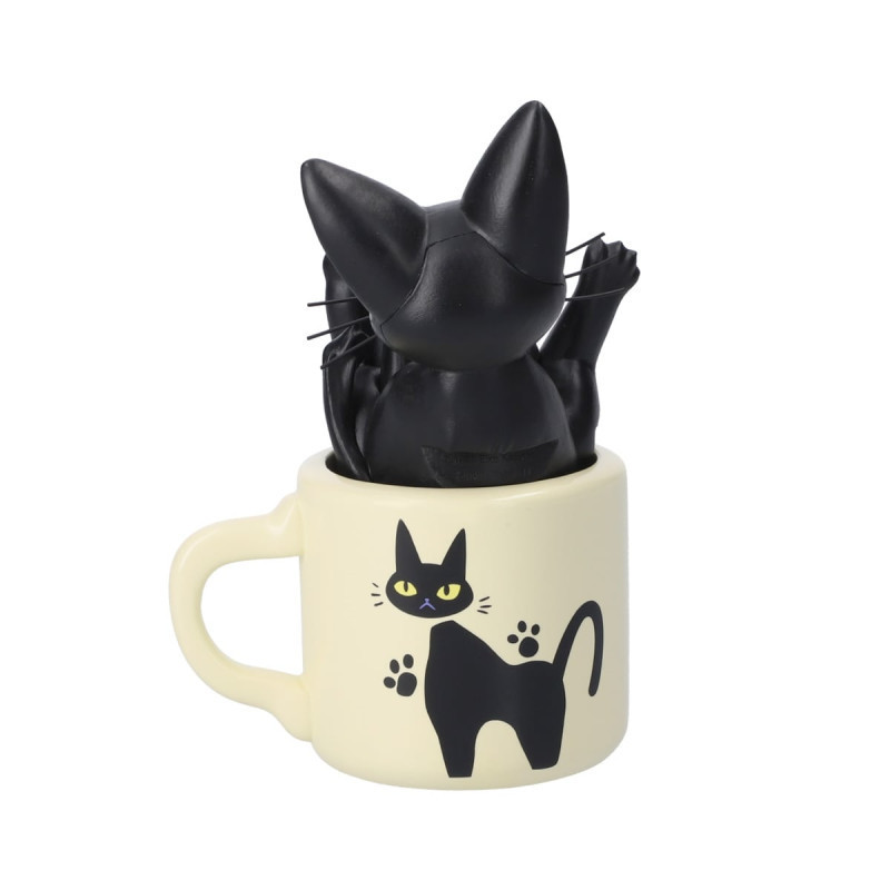 Kiki la Petite Sorcière - Mini statue soliflore Jiji dans sa tasse
