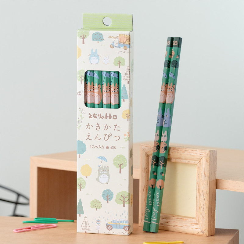 Mon Voisin Totoro - Set de 12 Crayons 2B Totoro Forêt
