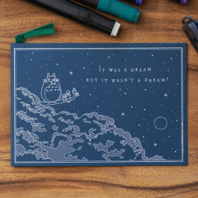 Mon Voisin Totoro - Carte de voeux Ciel Nocturne