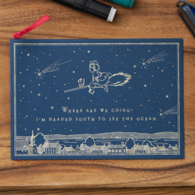 Kiki la Petite Sorcière - Carte de voeux Ciel Nocturne