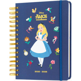 Disney : Alice au Pays des Merveilles - Agenda scolaire 2025/2026 Journalier 12 mois