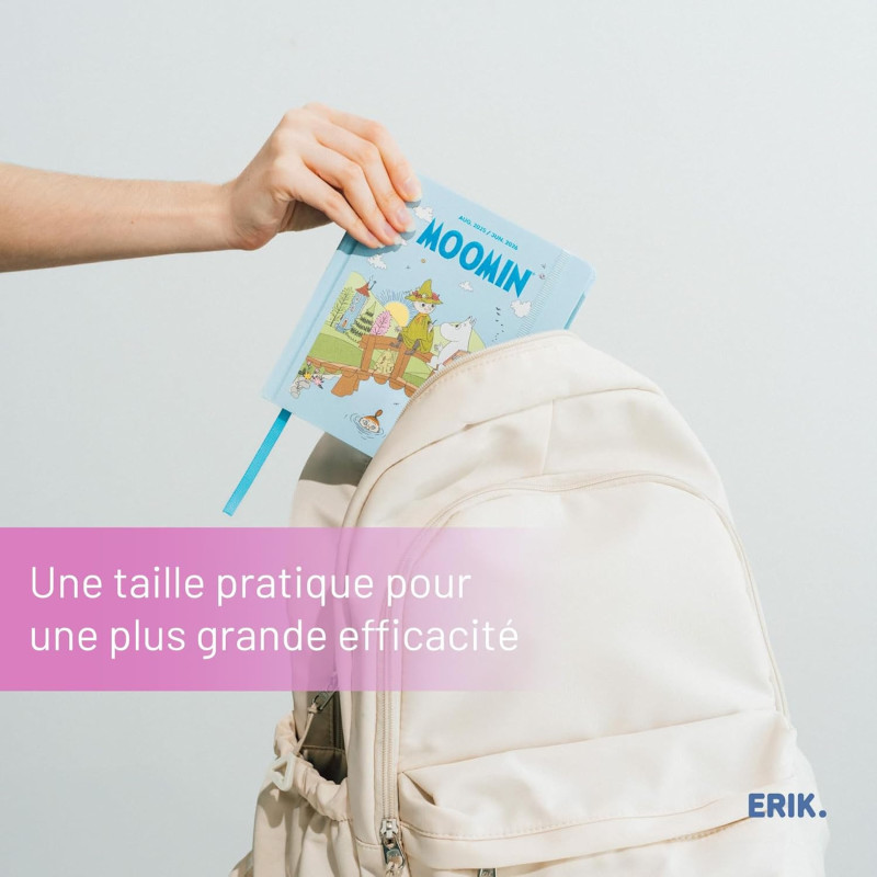 Moomin - Agenda scolaire 2025/2026 Journalier 11 mois relié