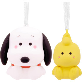 Peanuts (Snoopy) - Set de 2 décorations magnétiques pour sapin