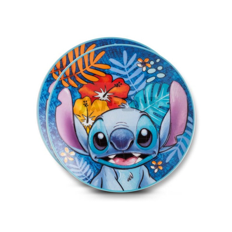 Disney : Lilo & Stitch - Set de 2 assiettes bleu Stitch