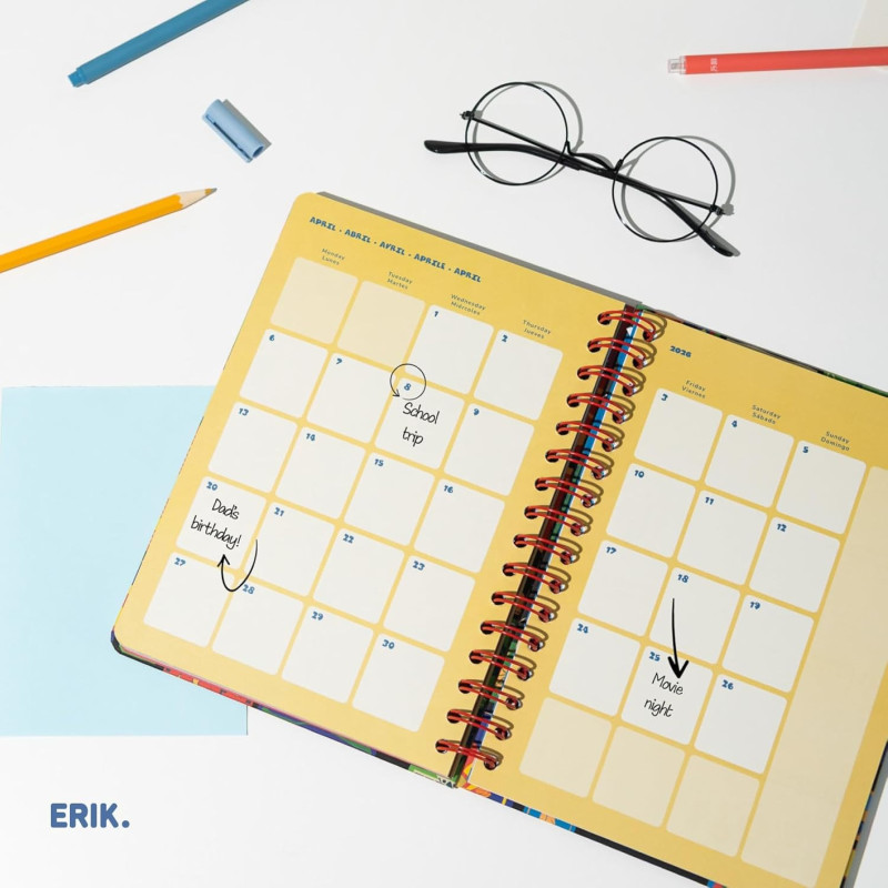 Harry Potter - Agenda scolaire 2025/2026 A5 12 mois semainier
