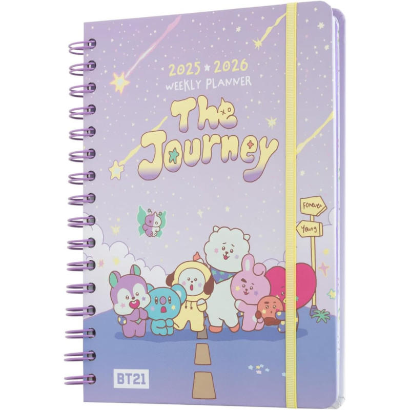 BT21 - Agenda scolaire 2025/2026 A5 12 mois semainier