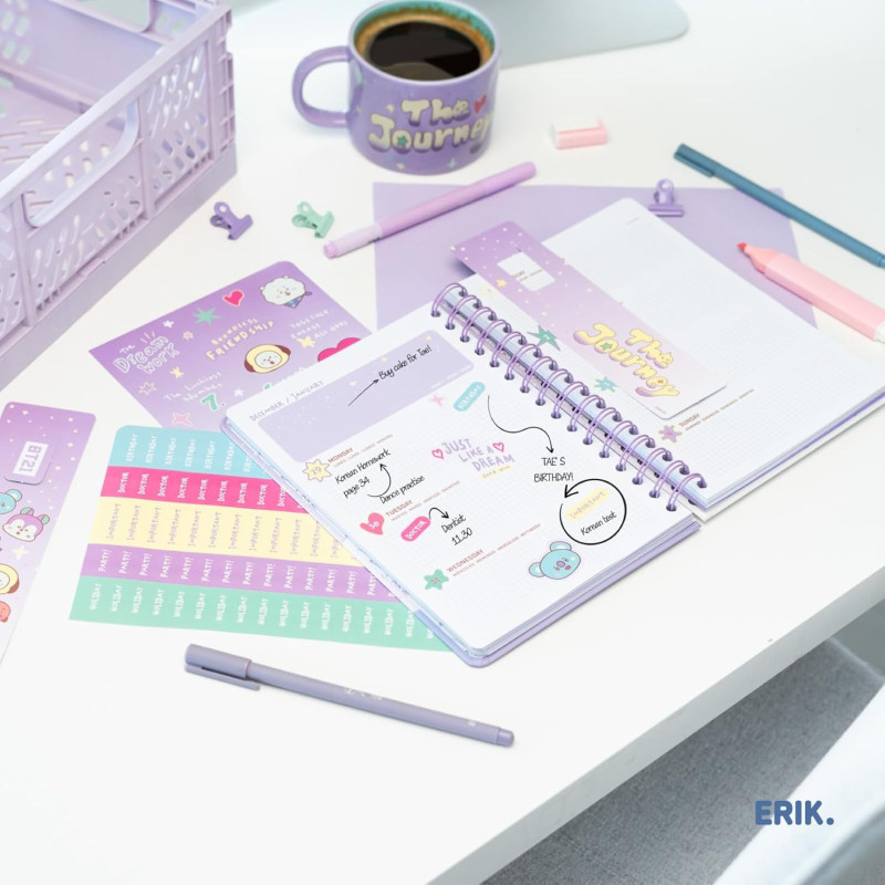 BT21 - Agenda scolaire 2025/2026 A5 12 mois semainier