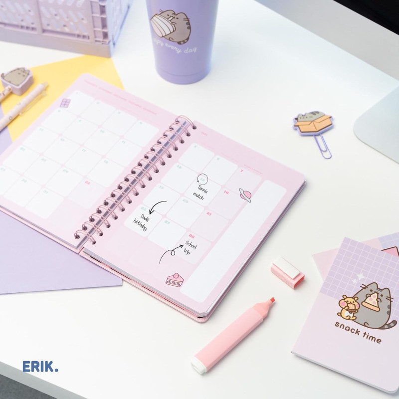 Pusheen - Agenda scolaire 2025/2026 A5 12 mois semainier