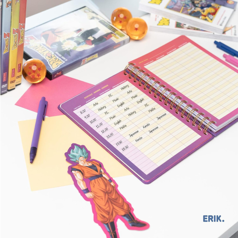 Dragon Ball Z - Agenda scolaire 2025/2026 A5 12 mois semainier