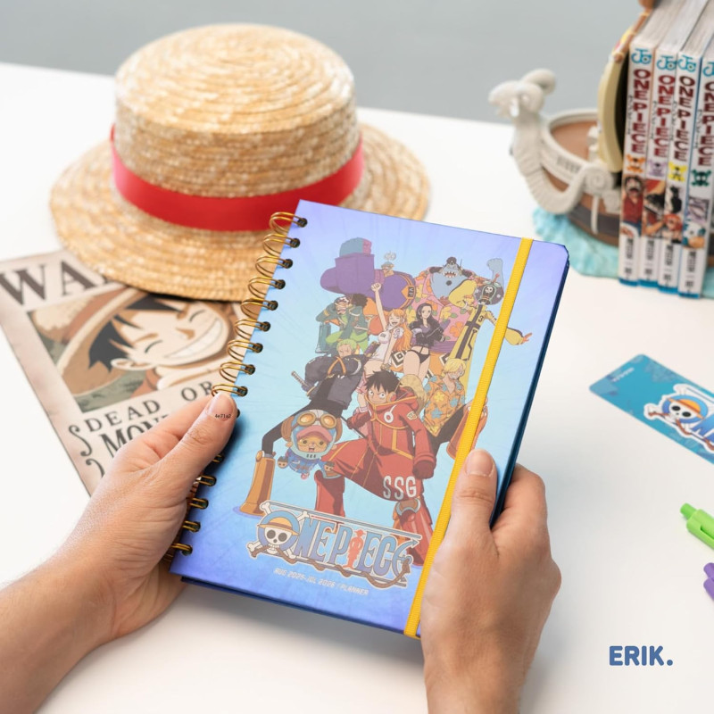 One Piece - Agenda scolaire 2025/2026 A5 12 mois semainier