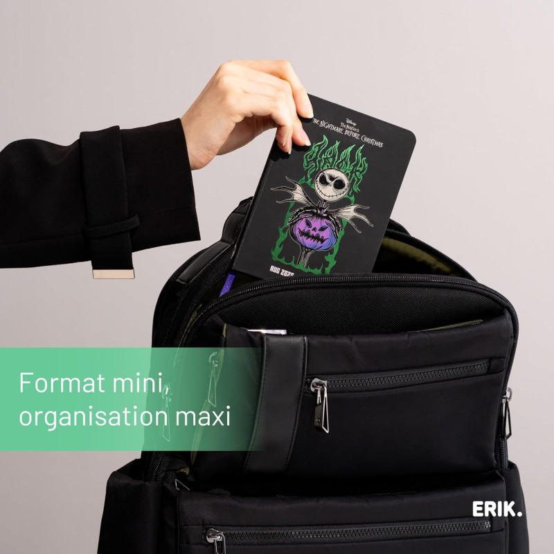 Nightmare Before Christmas - Agenda scolaire 2025/2026 pocket 17 mois semainier