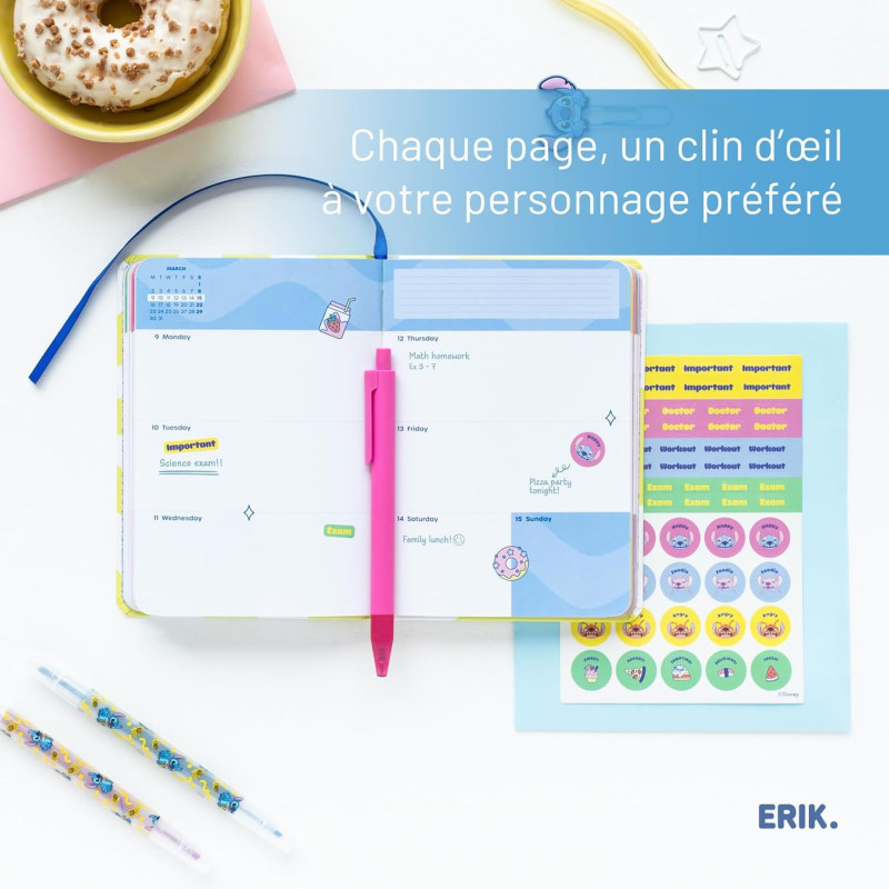 Disney : Lilo & Stitch - Agenda scolaire 2025/2026 pocket 17 mois semainier