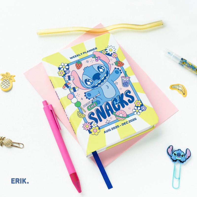 Disney : Lilo & Stitch - Agenda scolaire 2025/2026 pocket 17 mois semainier