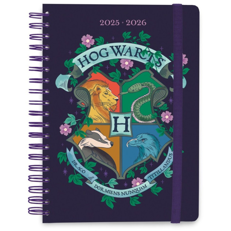 Harry Potter - Agenda scolaire 2025/2026 A5 12 mois semainier Hogwarts