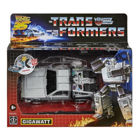Transformers x Back To The Future - Figurine Gigawatt figurine Delorean 14 cm