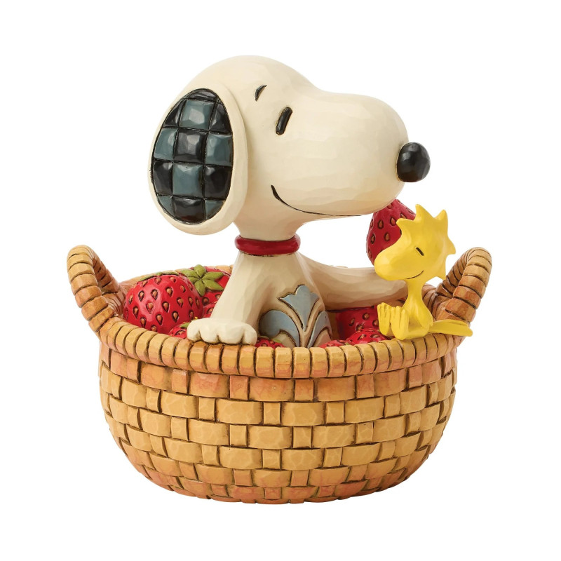Figurine Snoopy Woodstock Fraises – Enesco Jim Shore