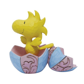 Peanuts - Traditions - Figurine mini Woodstock Popping Out of an Easter Egg