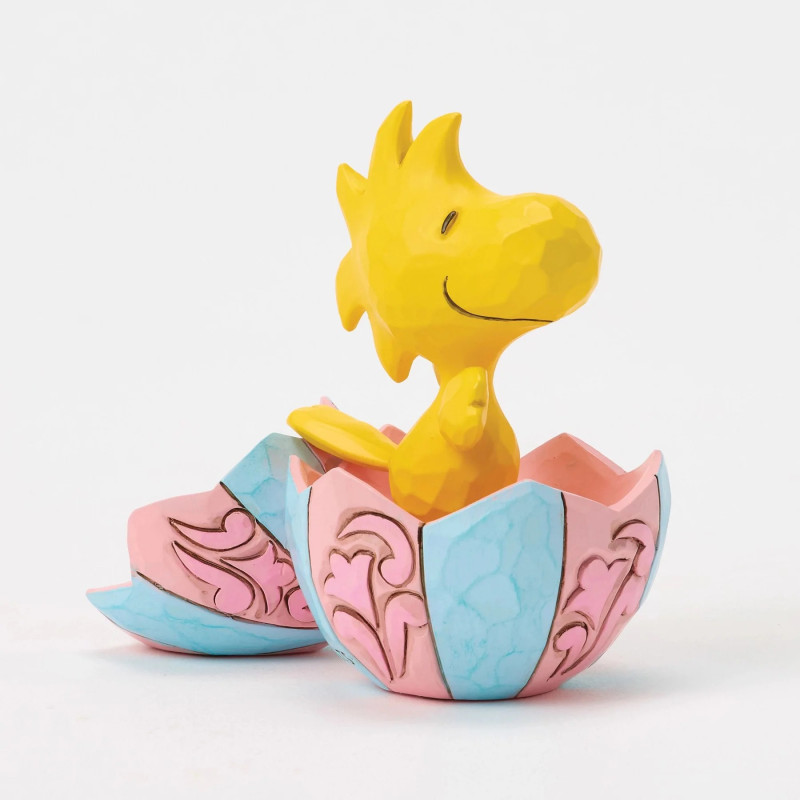 FIN 2025 : Peanuts - Traditions - Figurine mini Woodstock Popping Out of an Easter Egg