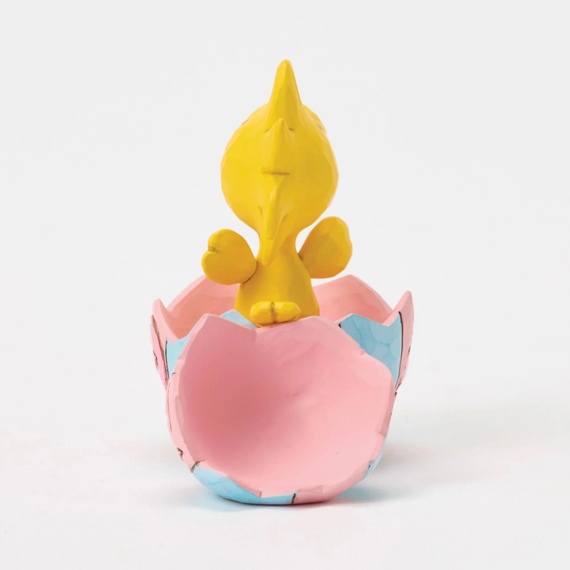FIN 2025 : Peanuts - Traditions - Figurine mini Woodstock Popping Out of an Easter Egg