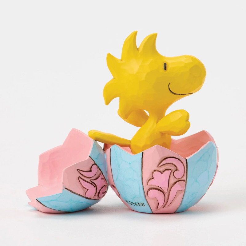 FIN 2025 : Peanuts - Traditions - Figurine mini Woodstock Popping Out of an Easter Egg