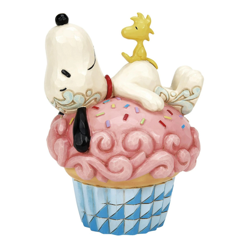 Peanuts - Traditions - Figurine Sprinkle Snooze (Snoopy Laying on Cupcake)