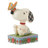 Peanuts - Traditions - Figurine The Perfect Landing (Snoopy with Butterfly on Nose)