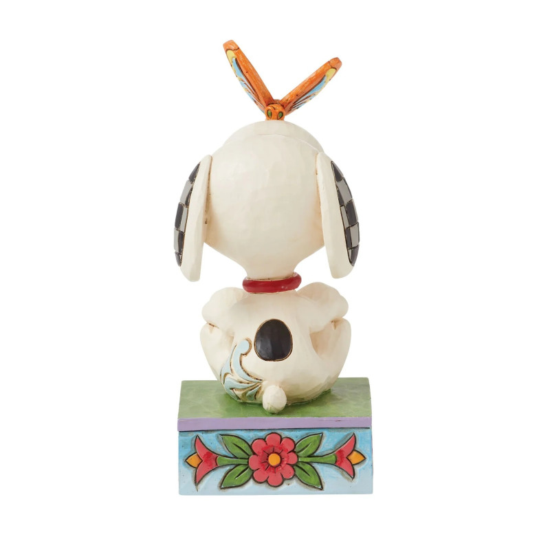 Peanuts - Traditions - Figurine The Perfect Landing (Snoopy with Butterfly on Nose)