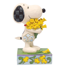 Peanuts - Traditions - Figurine Snoopy with Daffodils