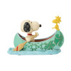 Peanuts - Traditions - Figurine Snoopy and Woodstock in a Canoe