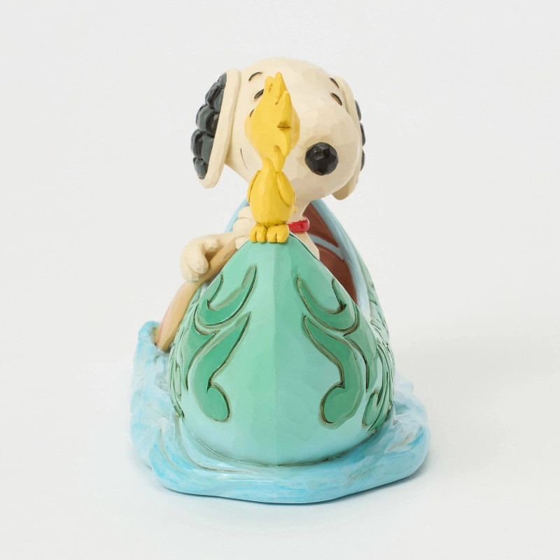 AVRIL 2026 : Peanuts - Traditions - Figurine Snoopy and Woodstock in a Canoe