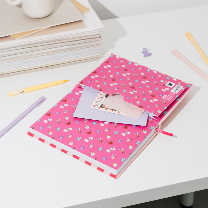 Disney : Alice au Pays des Merveilles - Carnet A5 couverture peluche Cheshire Cat