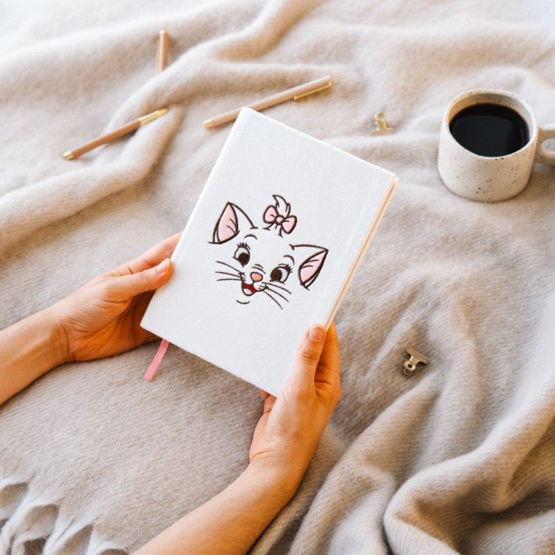 Disney : Les Aristochats - Carnet A5 couverture peluche Marie