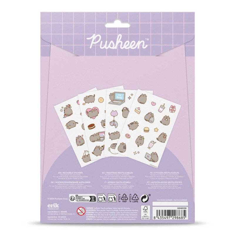 Pusheen - Set de 60 gadget decals