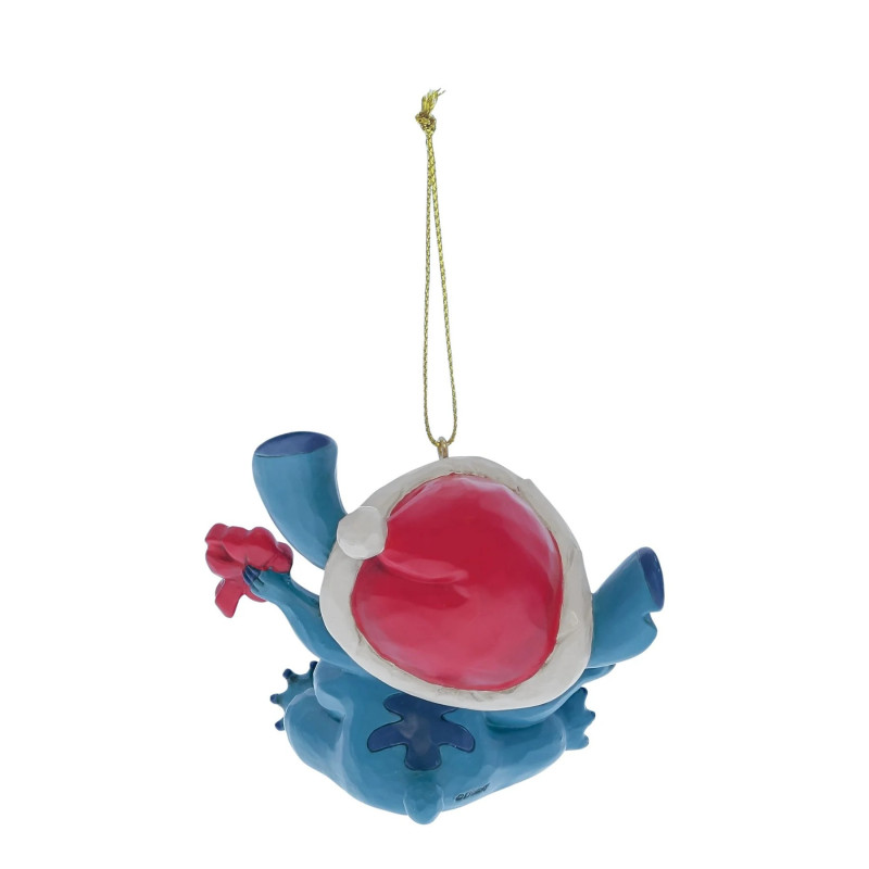 Stitch – Ornement Stitch Déballant Cadeau – Licence Disney Traditions