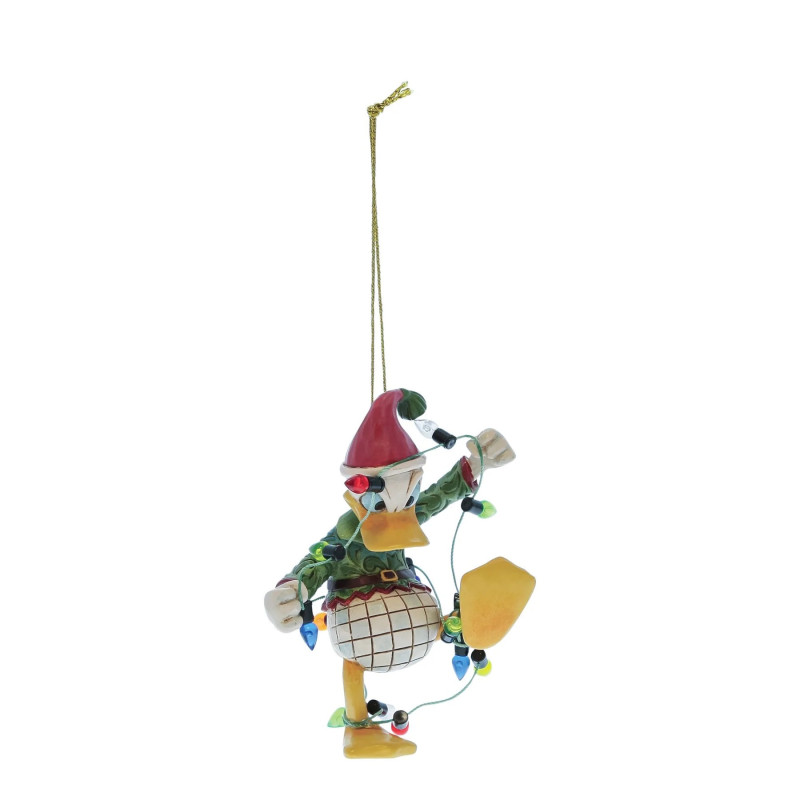Disney - Traditions - Ornement figurine Donald Duck Wrapped in Lights
