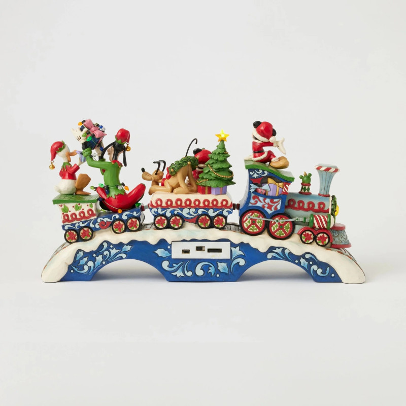 Disney - Traditions - Figurine Christmas Cheer on Track (Mickey & friends LED Musical Train)