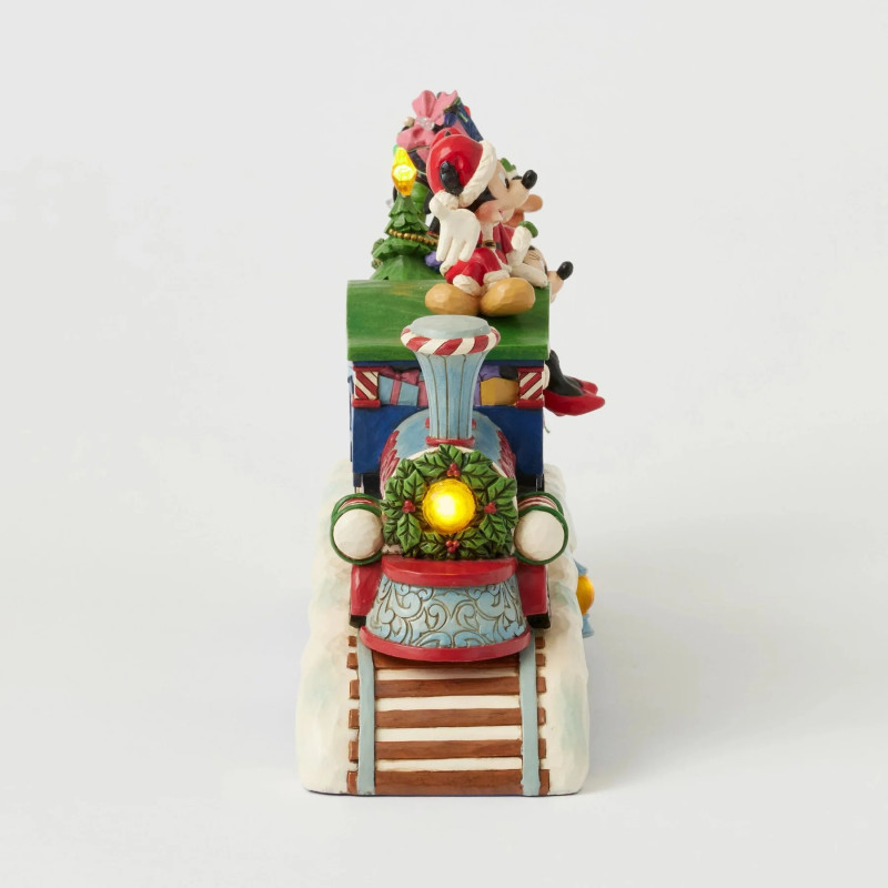Disney - Traditions - Figurine Christmas Cheer on Track (Mickey & friends LED Musical Train)