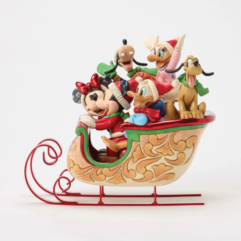 OCTOBRE 2025 : Disney - Traditions - Figurine A Sleigh Full of Joy (Mickey & Friends Sled)