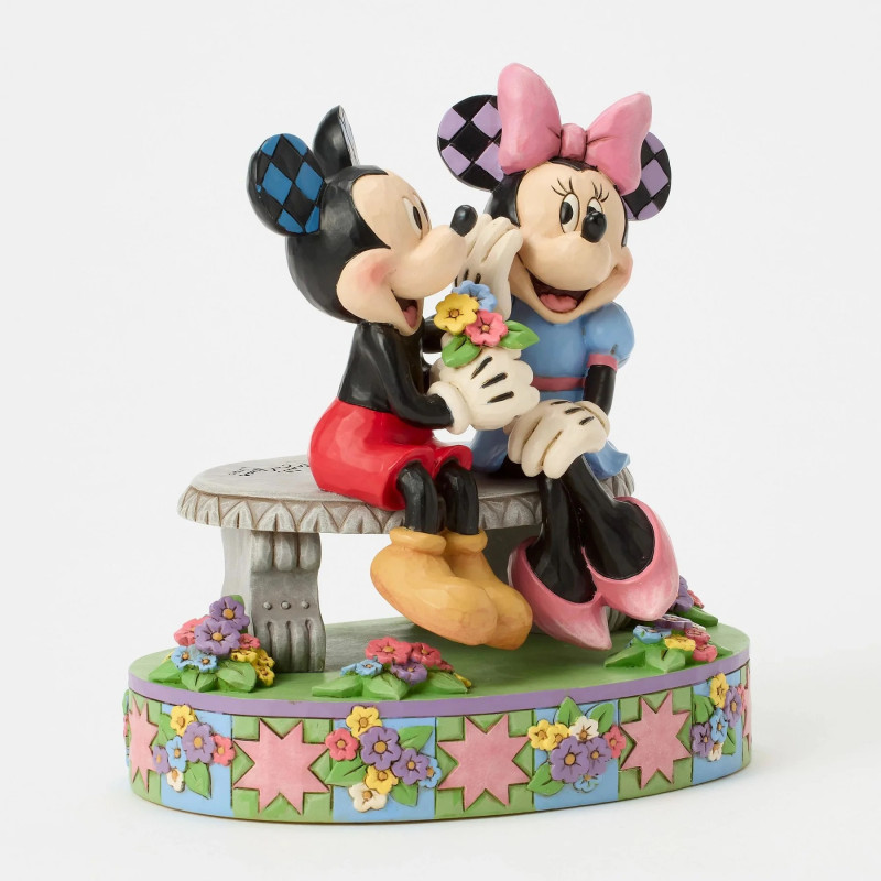 NOVEMBRE 2025 : Disney - Traditions - Figurine A Blooming Romance (Mickey and Minnie Bench)