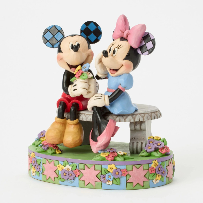 NOVEMBRE 2025 : Disney - Traditions - Figurine A Blooming Romance (Mickey and Minnie Bench)