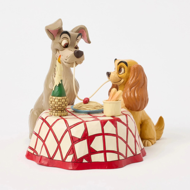 La Belle et le Clochard – Figurine Dinner – Licence Disney Traditions