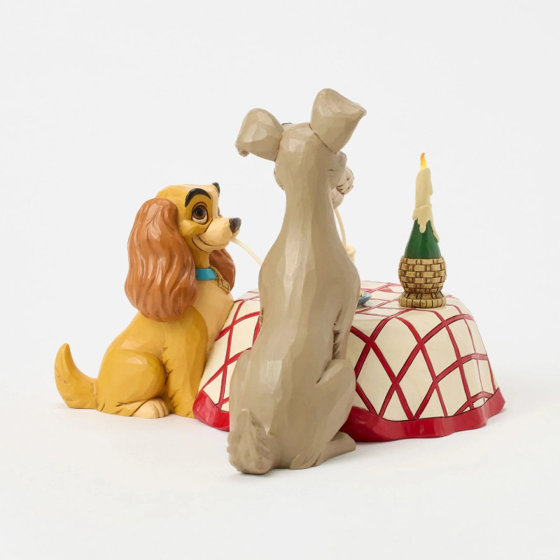 DÉCEMBRE 2025 : Disney : La Belle & le Clochard - Traditions - Figurine Dinner for Two (Lady & the Tramp Spaghetti)